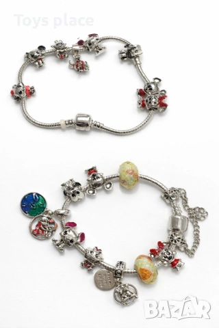 Disney Гривна тип Пандора Лило и Стич, Мики Маус Lilo and Stitch Minnie mouse Pandora , снимка 2 - Гривни - 52711237