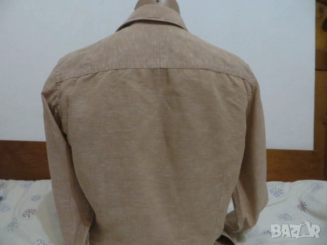 Мъжки ризи с дълъг ръкав от лен , снимка 15 - Ризи - 34605446