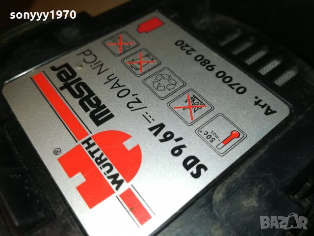 wurth LI-ION charger+battery pack-germany 0211202200, снимка 10 - Винтоверти - 30651540