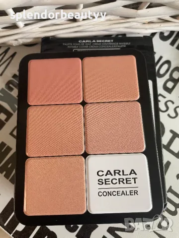Carla Secret палитра,Професионална палитра за пълно покритие за лице, снимка 5 - Декоративна козметика - 48314350