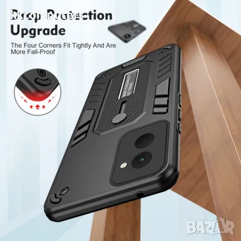 Motorola Moto G Power (2024) Variety Brave Armor Finger Loop Holder Удароустойчив Калъф и Протектор, снимка 9 - Калъфи, кейсове - 49988976