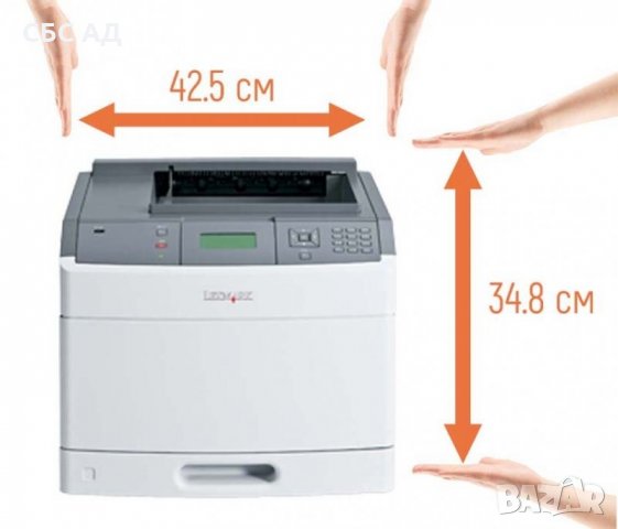 Лазерен принтер А4 Lexmark T650n, снимка 2 - Принтери, копири, скенери - 31464139