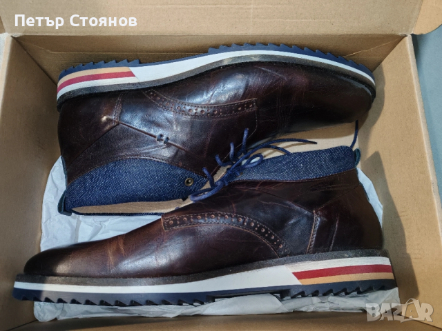 Стилни мъжки кларкове от естествена кожа OLIVER JACOB №44, снимка 12 - Мъжки боти - 54217908