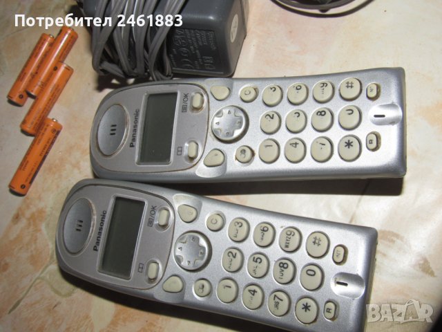 СТАЦИОНАРЕН телефон Panasonik с две слушалки, снимка 2 - Стационарни телефони и факсове - 42056458