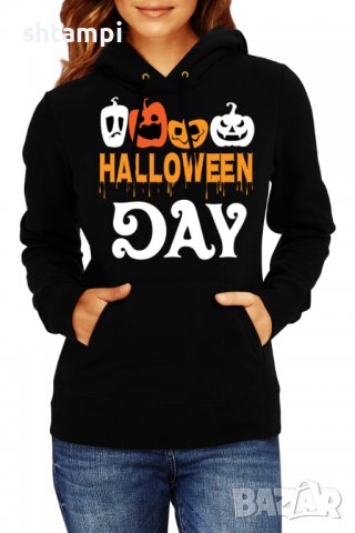 Дамски Суитчър/Суитшърт Halloween Day,Halloween,Хелоуин,Празник,Забавление,Изненада,, снимка 1 - Суичъри - 38167068