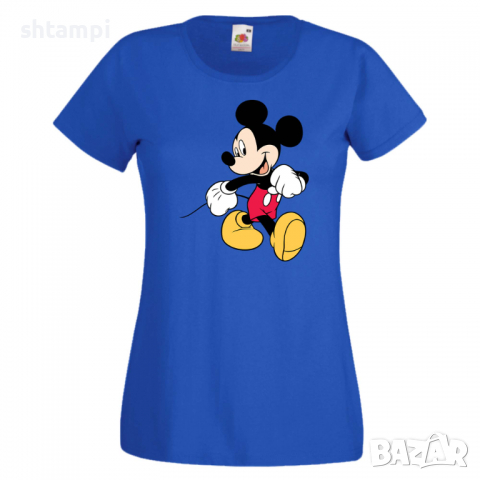 Дамска тениска Mickey Mouse 6 .Подарък,Изненада,, снимка 2 - Тениски - 36526537