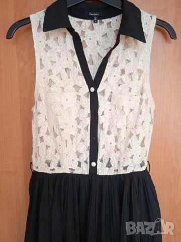 Рокля плисе и дантела, снимка 3 - Рокли - 35292075