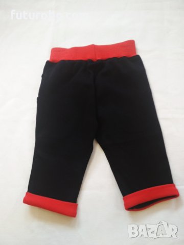 Комплект за бебе момиче в червено и тъмносиньо с шита щампа на зайчета, снимка 4 - Комплекти за бебе - 31877019