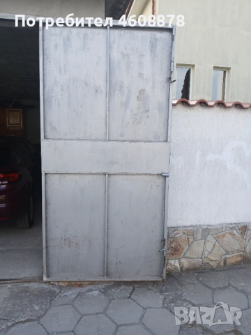 Желязна врата-двукрилна, снимка 2 - Гаражни врати - 51883088