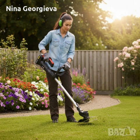 Акумулаторен храсторез с мощно рязане до 10 см Conentool Lithium Cordless Brush Cutter, снимка 5 - Градинска техника - 54168197