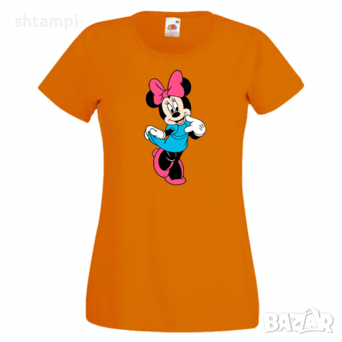 Дамска тениска Minnie Mouse 9 Подарък,Изненада,Рожден ден,, снимка 1 - Тениски - 36530839