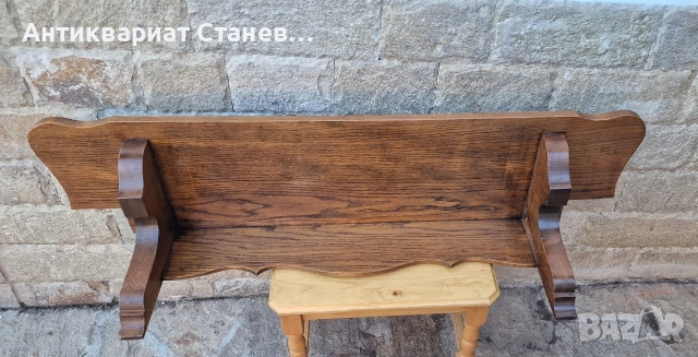 Масивна дъбова полица, снимка 5 - Етажерки - 52554006