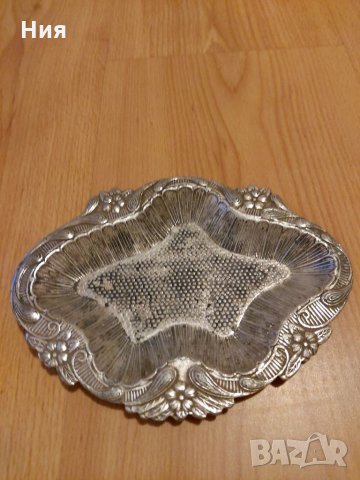 Чинийка/ поднос, снимка 2 - Антикварни и старинни предмети - 35468261