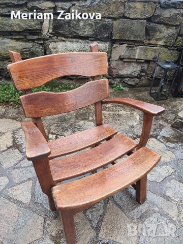 фотьойл от масивен дъб , снимка 7 - Антикварни и старинни предмети - 54015255