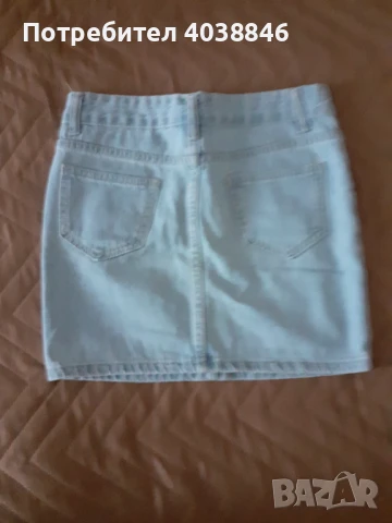 Дънкова пола, снимка 2 - Поли - 51028243