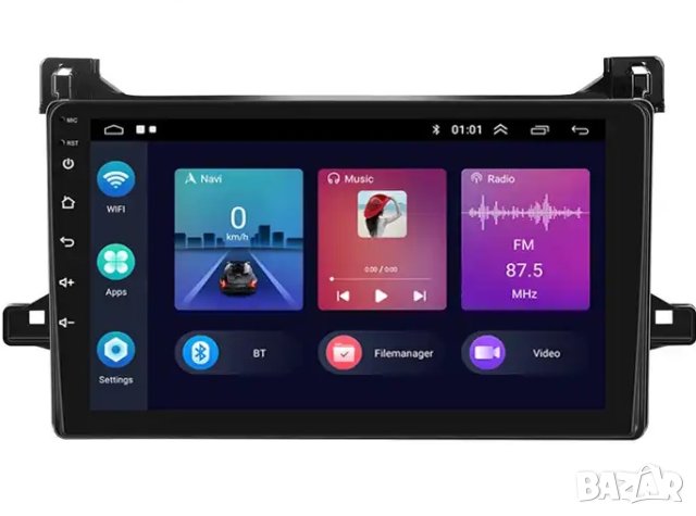 Мултимедия, за Toyota PRIUS, Двоен дин, Навигация, дисплей 2 Дин, плеър, 9“ екран, Android, Андроид, снимка 5 - Аксесоари и консумативи - 42866141