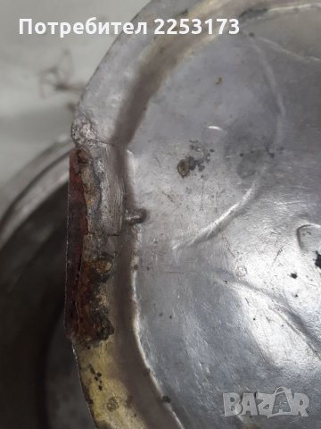 Старо медно ритуално менче с капак, снимка 7 - Декорация за дома - 32164044