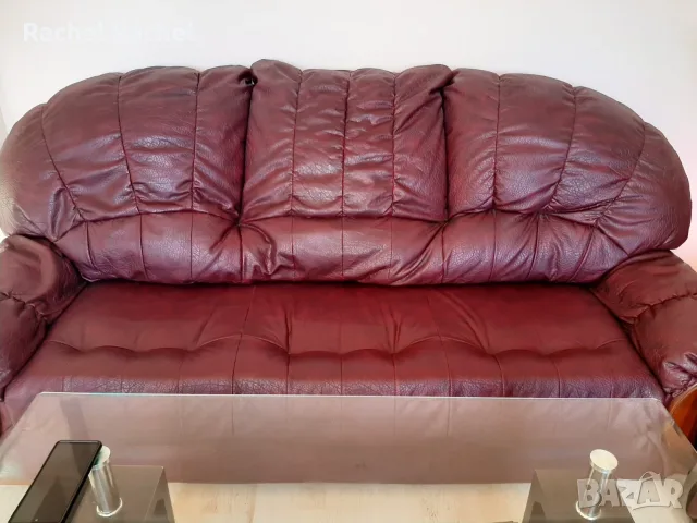 Продавам холова гарнитура кожена, снимка 13 - Дивани и мека мебел - 56159269