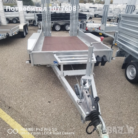 Ремарке/Платформа EDUARD 2700кг в комплект с пътеки, снимка 16 - Ремаркета - 51890328