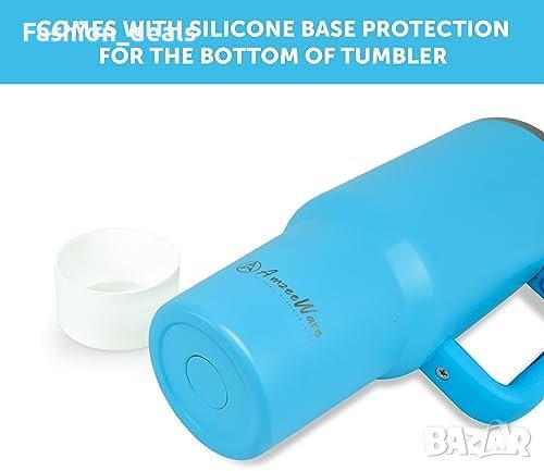 Нова Чаша с изолация от 40 унции с дръжка и сламка Подарък, снимка 4 - Други стоки за дома - 42895102