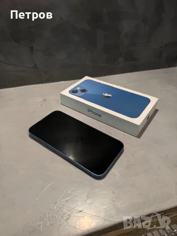 КАТО НОВ Iphone 13 Blue 128 GB, снимка 6 - Apple iPhone - 56132702
