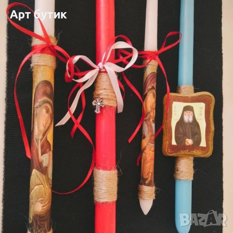 Декорирани свещи за Кръщене, снимка 2 - Декорация - 52575639