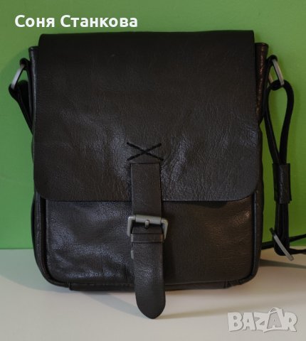 STRELLSON - Мъжкa чантa за през рамо - естествена кожа, снимка 13 - Чанти - 42115160