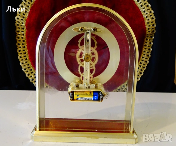 Кралски настолен часовник скелетон S.Haller. , снимка 6 - Антикварни и старинни предмети - 52553554