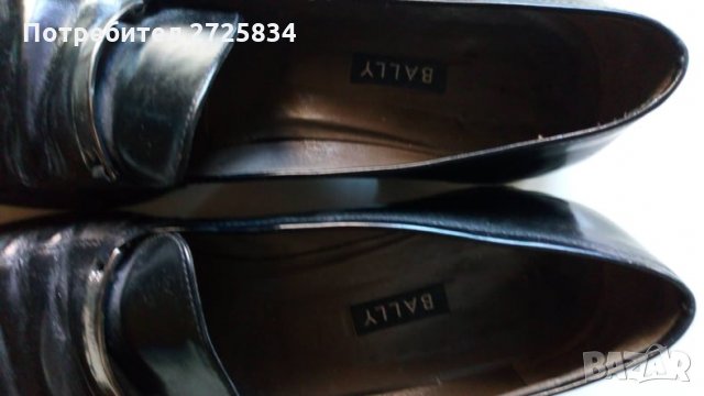 Дамски обувки Bally, 38, черни кожа, снимка 5 - Дамски обувки на ток - 30466322