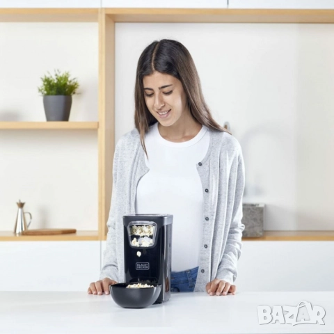 Машина за пуканки Black + Decker BXPC1100E 1100W, снимка 11 - Друга електроника - 52012870