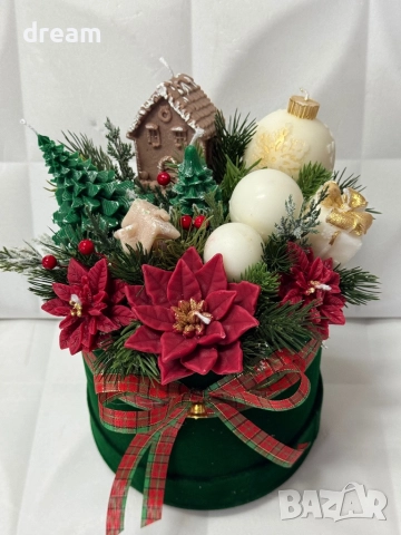 Коледни кутии с ароматни соеви свещи