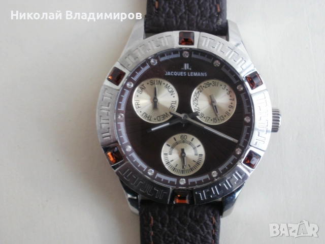 Jacques Lemans мъжки ръчен оригинален часовник, снимка 6 - Мъжки - 54043388