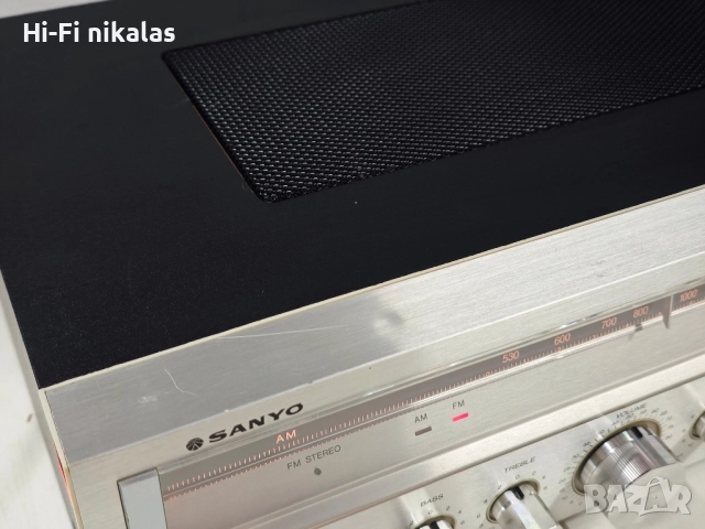 ретро стерео ресийвър усилвател SANYO 2016 , снимка 5 - Ресийвъри, усилватели, смесителни пултове - 52365947