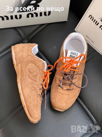Miu Miu Дамски Маратонки👟Дамски Спортни Обувки Миу Миу - Налични Различни Цветове Код D2200, снимка 5 - Маратонки - 49428771