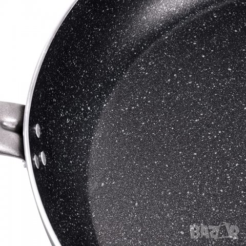Тиган Moneta Etnea Pro 34 см. дръжка от неръждаема стомана, черен, снимка 5 - Съдове за готвене - 40199918