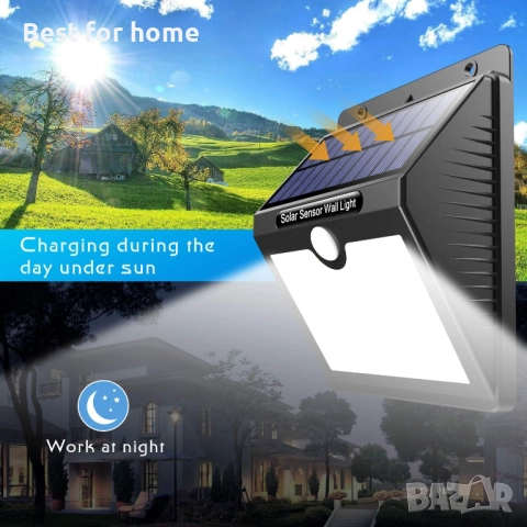 Соларни лампи за външна употреба със сензор за движение, снимка 5 - Соларни лампи - 52403482