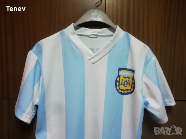 Аржентина Марадона 1986 футболна тениска фланелка размер S Maradona Argentina , снимка 3 - Тениски - 49852560