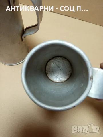 Комплект Стари Алуминиеви Юзчета 1лт/0.500лт., снимка 7 - Антикварни и старинни предмети - 49715721