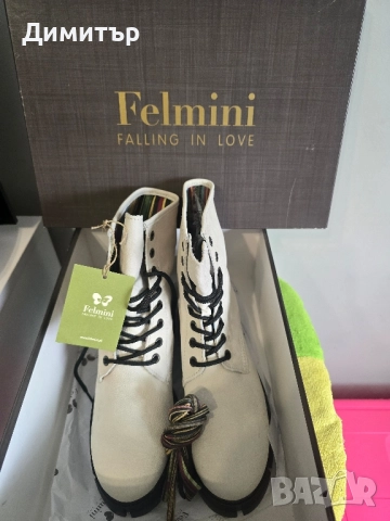 Дамски боти от естествена кожа Felmini