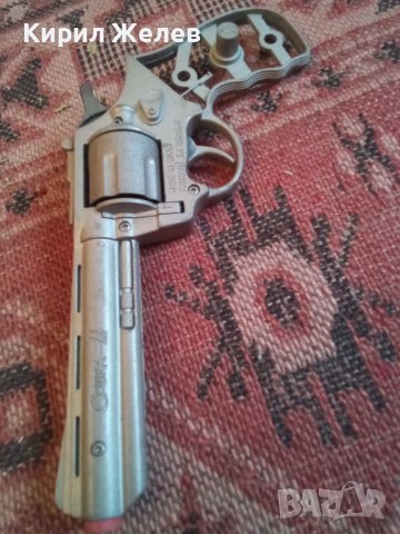 Пистолет играчка револвер стар метален 41266, снимка 2 - Колекции - 42822161
