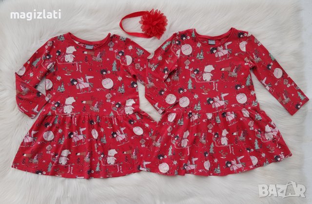 Коледна рокля Next 3-4 години, снимка 8 - Детски рокли и поли - 42220297