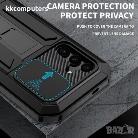 Samsung Galaxy S25+ 5G R-JUST Sliding Camera Удароустойчив/ Водоустойчив Калъф2 и Протектор, снимка 9 - Калъфи, кейсове - 51428378