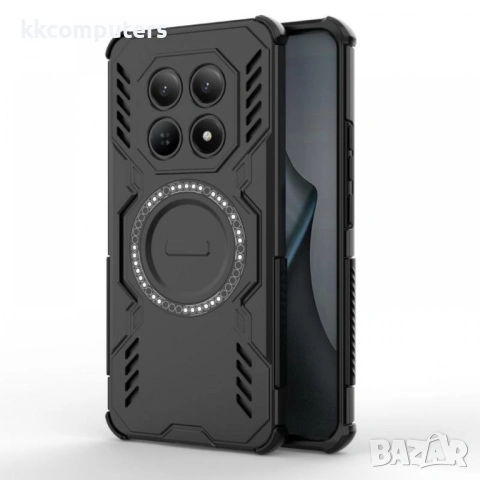 Магнитен калъф WANLONFENG DJ за Xiaomi Poco M8 5G / Redmi Note 15 5G с 2 бр. Стъклени Протектори - P