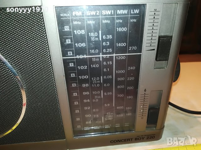GRUNDIG CONCERT BOY220 ВНОС ГЕРМАНИЯ 3004231012, снимка 6 - Радиокасетофони, транзистори - 40533813