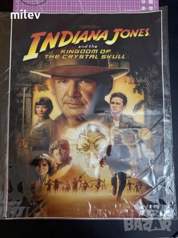 Ретро плакат "Индиана Джоунс" (Indiana Jones) – Висококачествен канавас (платно)