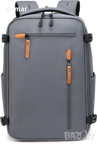 Раница за пътуване, подходяща за Ryanair, Wizz Air, EasyJet и Vueling, сива, 40 x 30 x 20 см