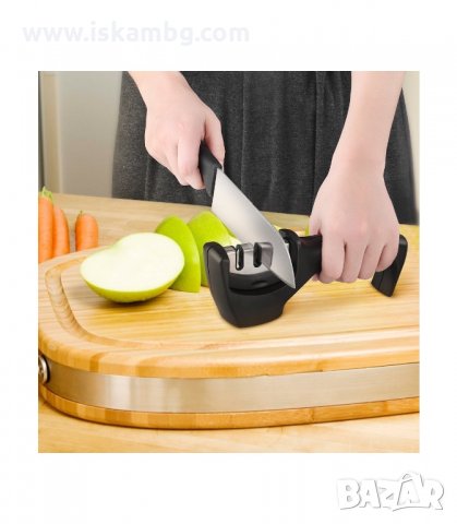 КОМБИНИРАНО ТРОЙНО ТОЧИЛО ЗА НОЖОВЕ - код 3-в-1, снимка 2 - Аксесоари за кухня - 33981375