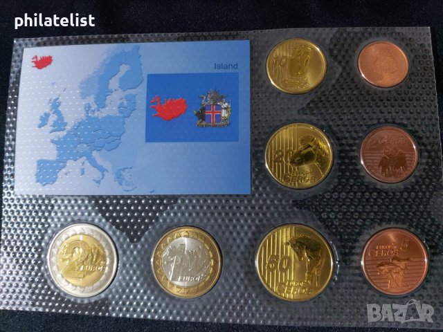 Пробен Евро сет - Исландия 2004 - 8 монети №2, снимка 2 - Нумизматика и бонистика - 44265565