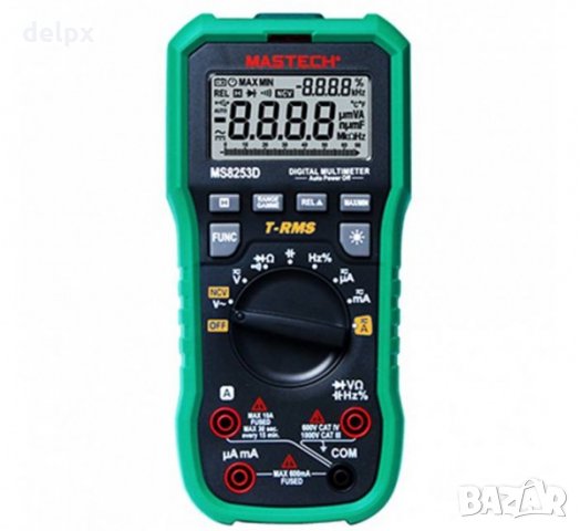 Мултицет с интерфейс MS8253D VAC/VDC | AAC/ADC | OHM | F | Hz | NCV, снимка 1
