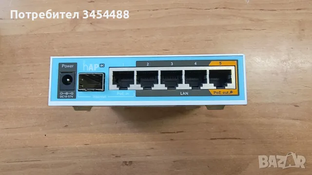 Рутер MikroTik hAP ac RB962UiGS-5HacT2HnT, снимка 2 - Рутери - 56192453